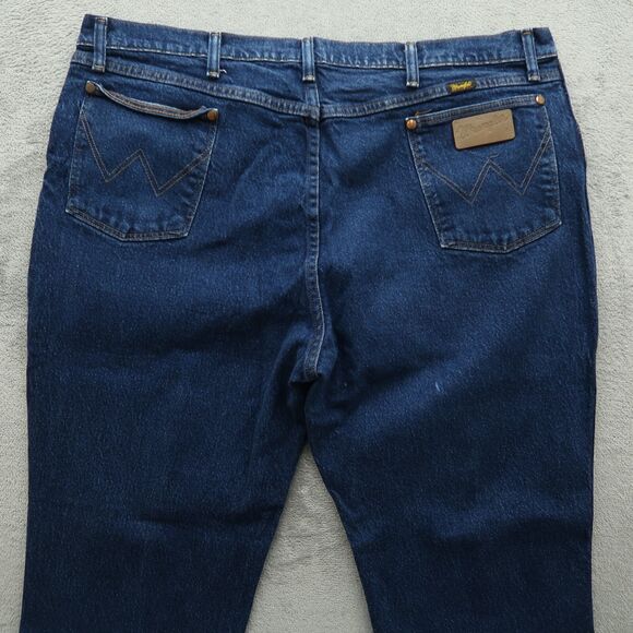 Wrangler Jeans Mens Size 44 (42x30 actual) Blue Regular Cowboy Cut Denim 947STR - Picture 12 of 16
